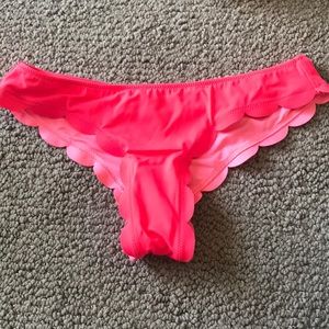VS Pink Scalloped Bikini Bottoms